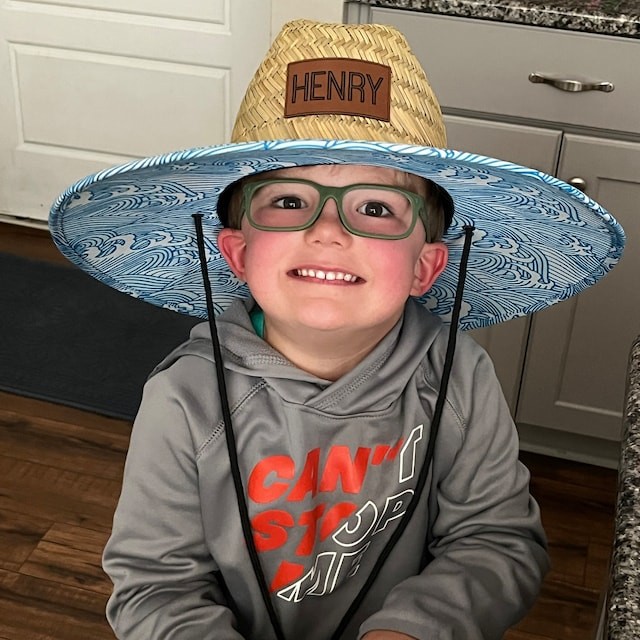 Personalized Name Patch Beach Straw Sun Hat