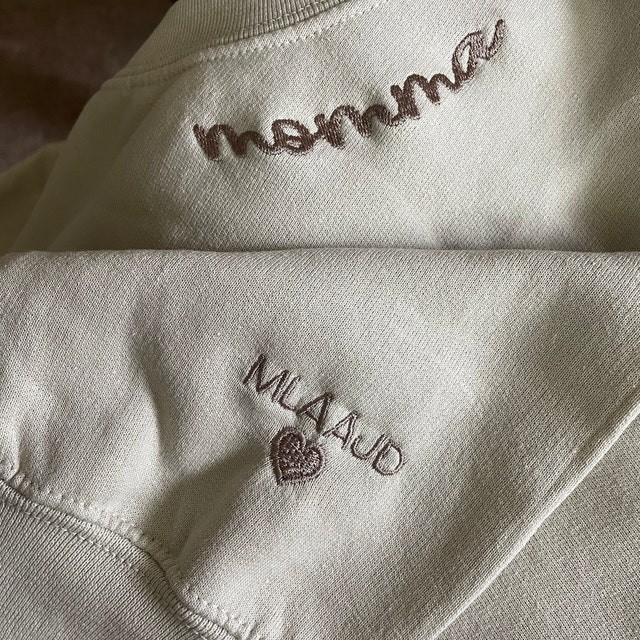 Custom Embroidered Mama Sweatshirt Hoodie For Christmas Family Gift