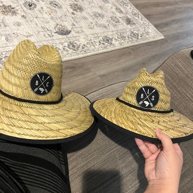 Personalized Name Patch Beach Straw Sun Hat