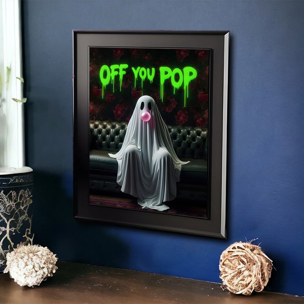 Off You Pop Halloween Gothic Vintage Home Decor Wall Art Poster