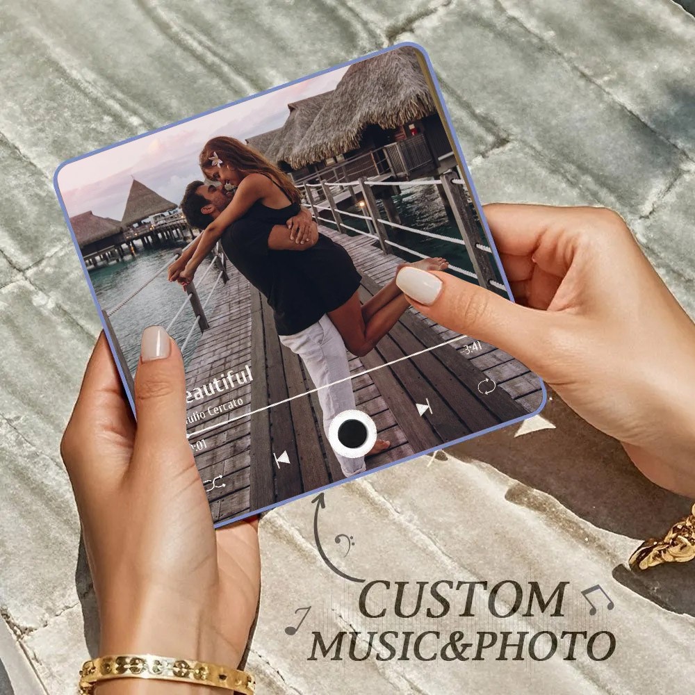 Personalized Music Fridge Magnet From Your Photo Valentine's Day Gift for Her Him