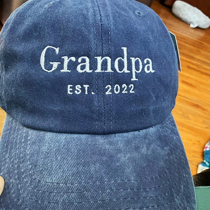 Custom Embroidered Grandpa Cap For Father's Day Gift