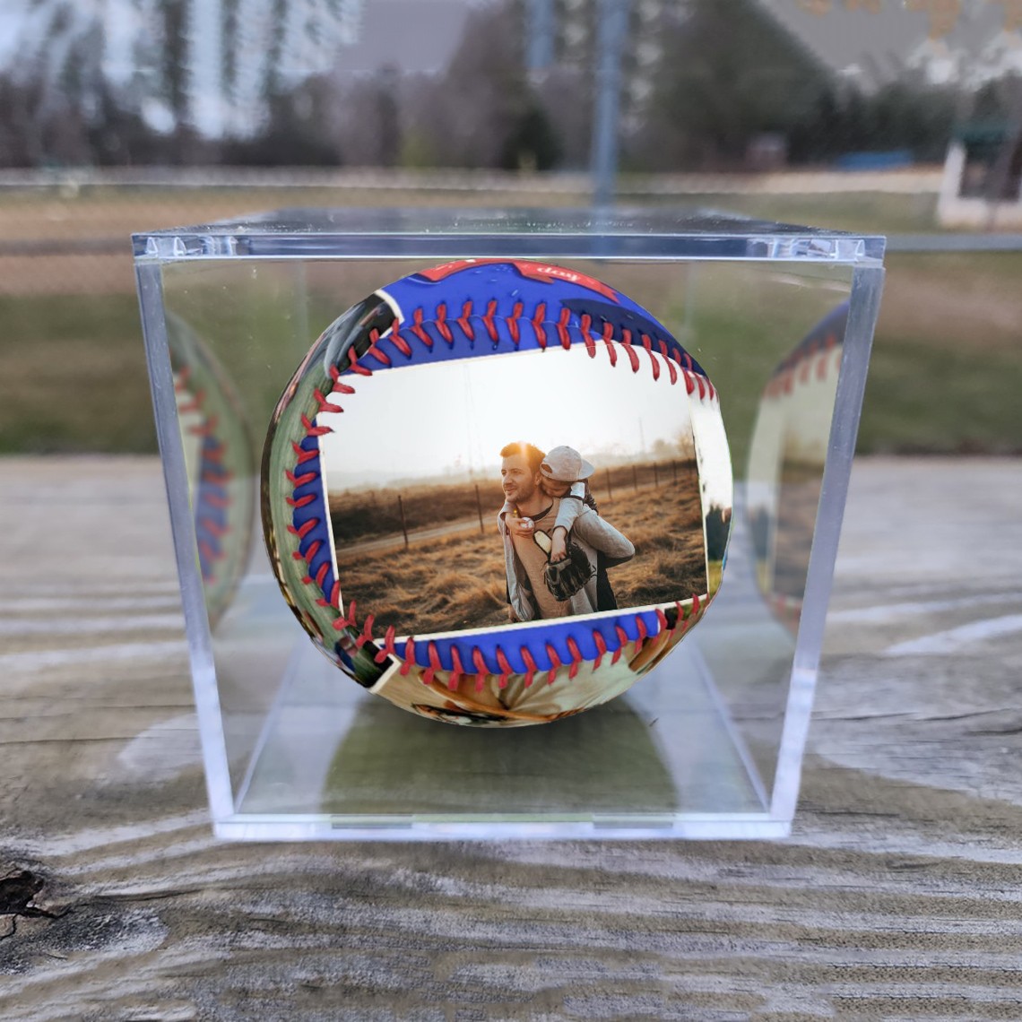 Custom Photo Baseball For Father's Day Gift