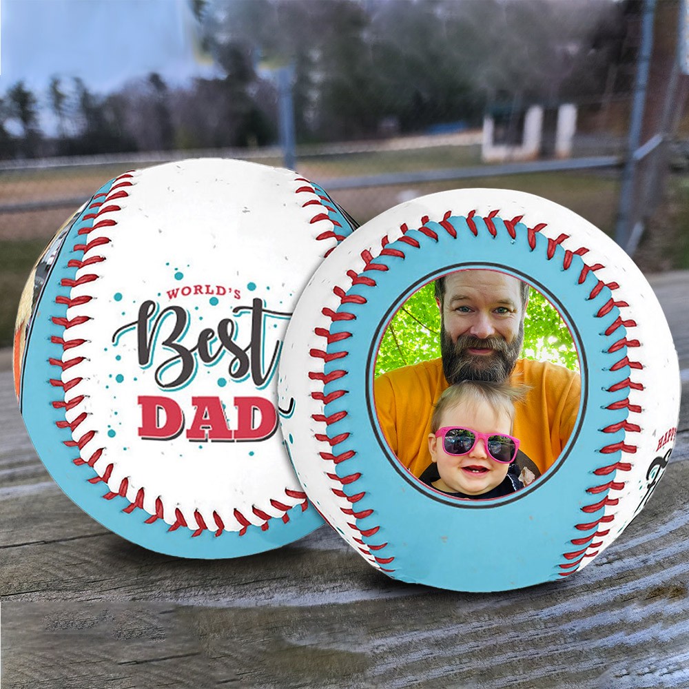 Custom Photo Baseball For Father's Day Gift