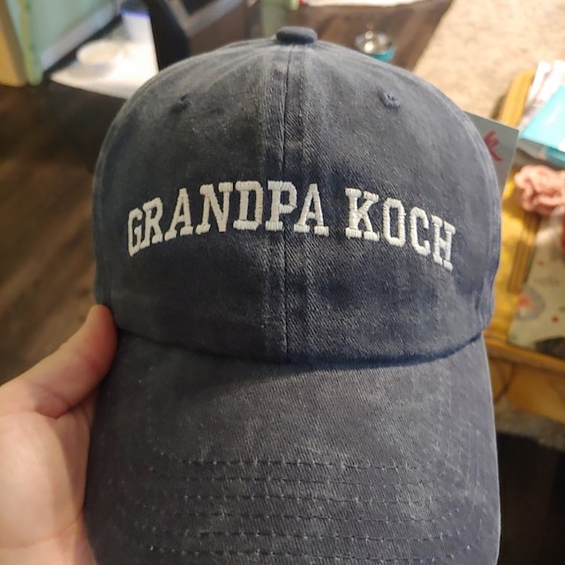 Custom Embroidered Grandpa Cap For Father's Day Gift