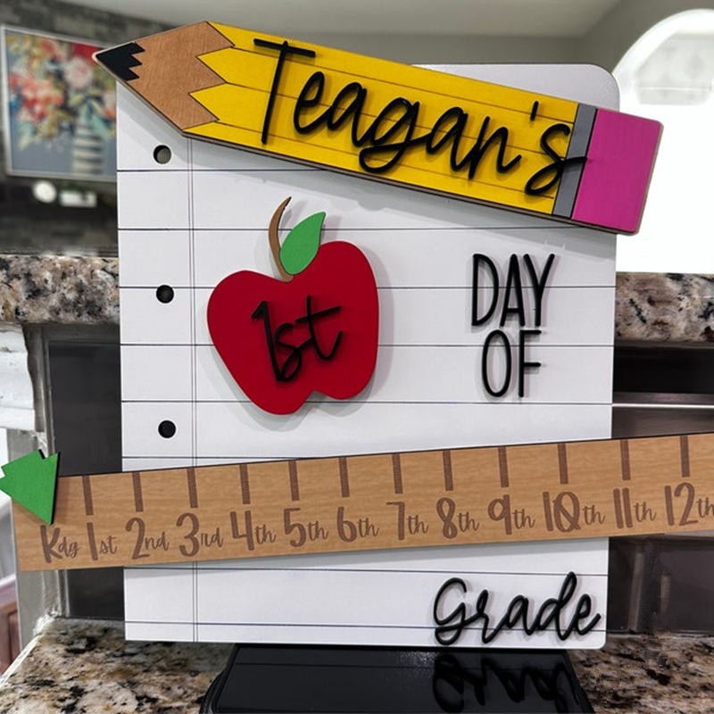 Personalized Interchangeable Back to School Sign Kit