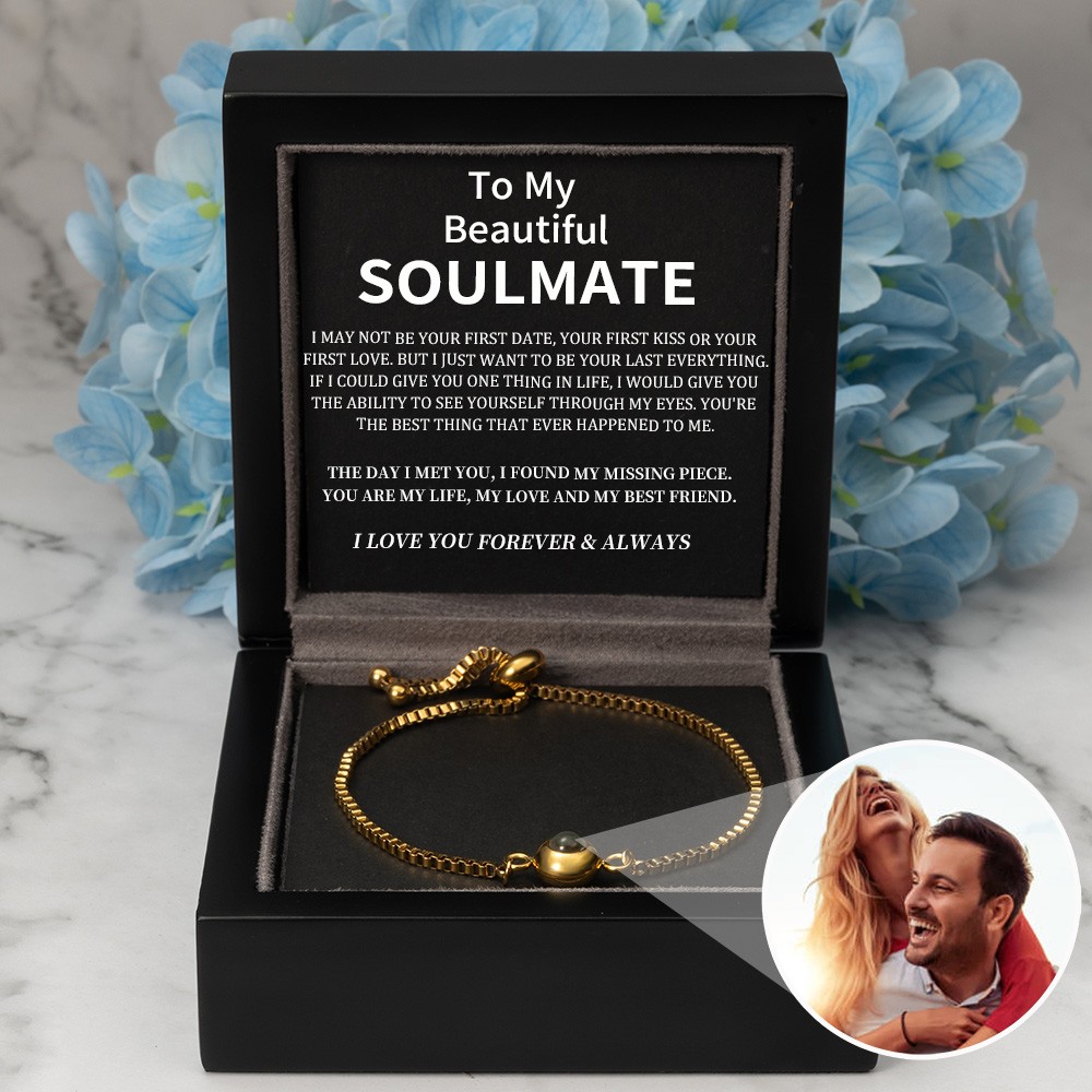 Personalized Photo Projection Bracelet Valentine's Day Anniversary Gift Ideas For Soulmate