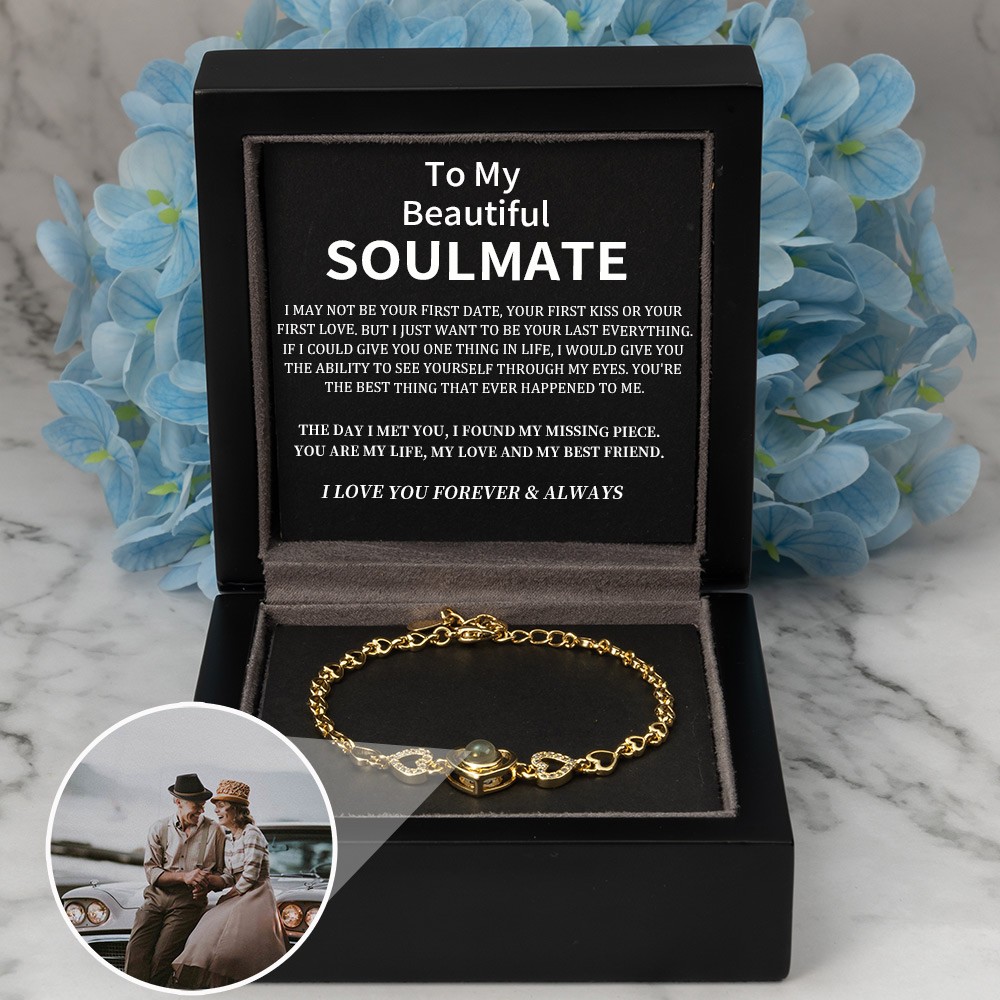 Personalized Photo Projection Bracelet Valentine's Day Anniversary Gift Ideas For Soulmate