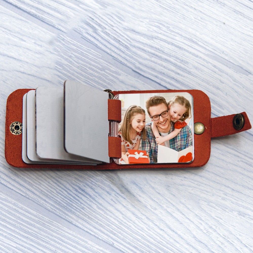 Personalized Handmade Photo Album Keychain Birthday Gift For Him Her