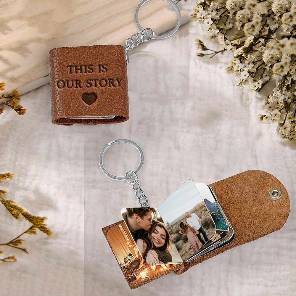 Personalized Photobook Keychain with Unique Photo For Valentine's Day Gift Ideas