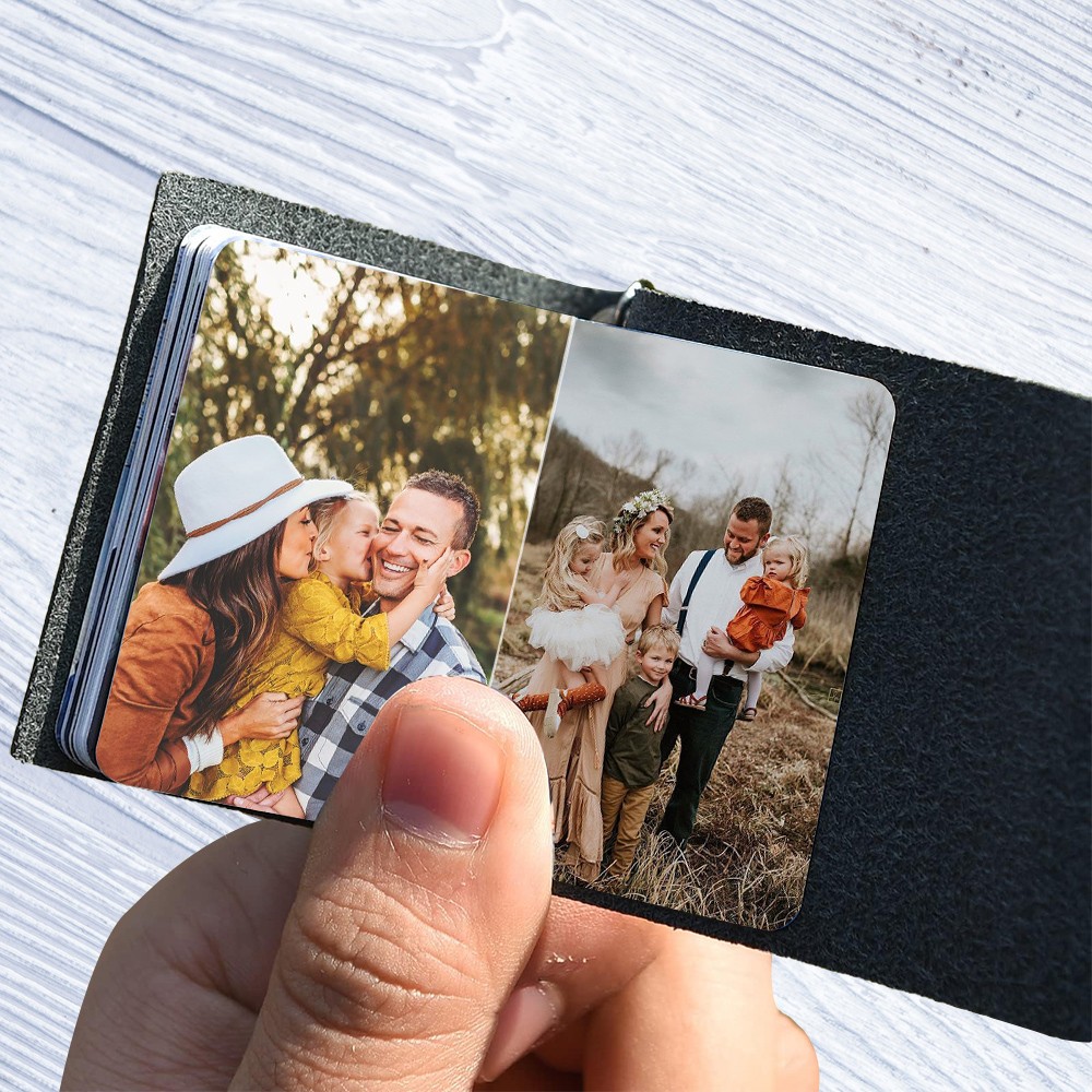 Personalized Handmade Photo Album Keychain For Family Christmas Gift Ideas