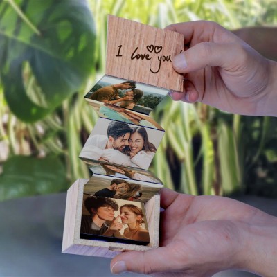 Personalized Pull Out Photo Box For Valentine's Day Birthday