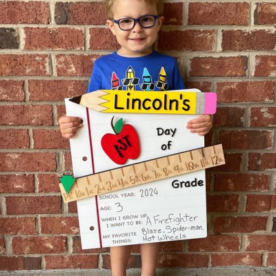 Personalized Interchangeable Back to School Sign Kit