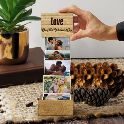 Personalized Pull Out Photo Box For Valentine's Day Birthday