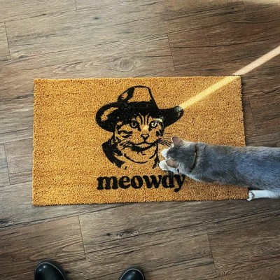 Funny Cat Welcome Door Mat Housewarming New Home Gift