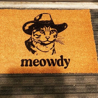 Funny Cat Welcome Door Mat Housewarming New Home Gift