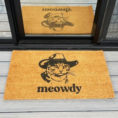 Funny Cat Welcome Door Mat Housewarming New Home Gift