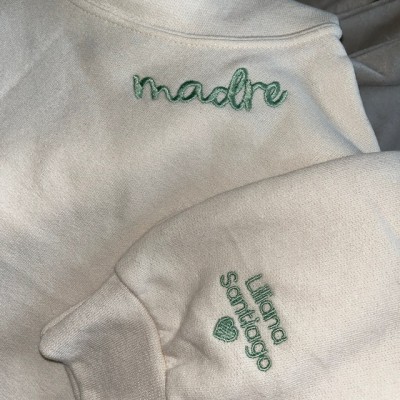 Custom Embroidered Madre Sweatshirt Hoodie For Christmas Family Gift