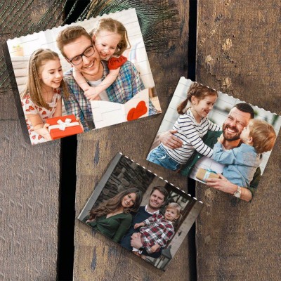 Personalized Photo Building Block Puzzle For Family Christmas Gift