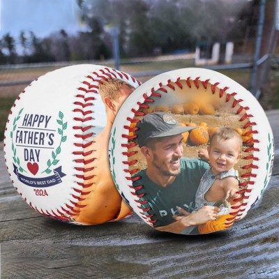 Custom Photo Baseball For Father's Day Gift