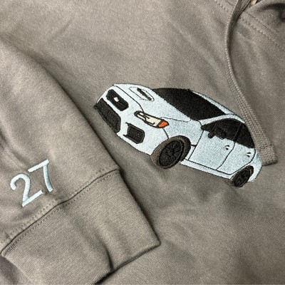 Custom Embroidered Car Photo Sweatshirt For Dad Men Car Lover Gift