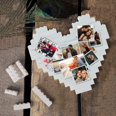 Personalized Photo Building Block Puzzle For Couples Valentine's Day Gift