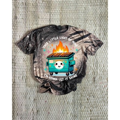 Dumpster Fire Light Vintage Sweatshirt Hoodie For Halloween Gift Ideas