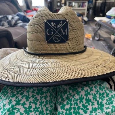 Personalized Name Patch Beach Straw Sun Hat