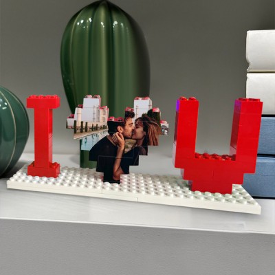 Personalized Photo Building Block Puzzle For Couples Valentine's Day Gift