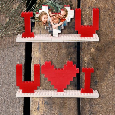 Personalized Photo Building Block Puzzle For Dad Father's Day Gift