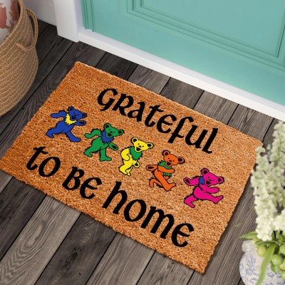 Grateful To Be Home Doormat Welcome Housewarming Gift