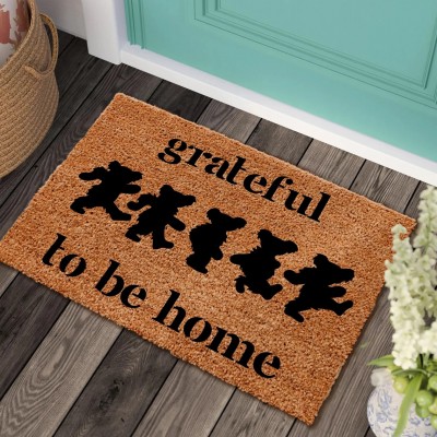 Grateful To Be Home Doormat Welcome Housewarming Gift