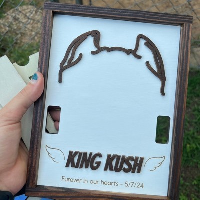 Personalized Dog Ear Collar Pet Memorial Frame Pet Loss Gifts