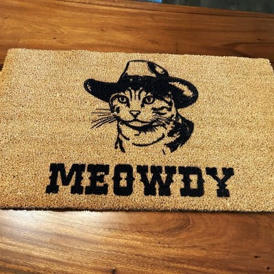 Funny Cat Welcome Door Mat Housewarming New Home Gift