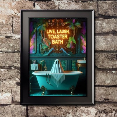 Halloween Gothic Vintage Bathroom Decor Wall Art Poster