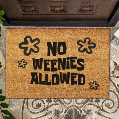 No Weenies Allowed Doormat Welcome Housewarming Gift