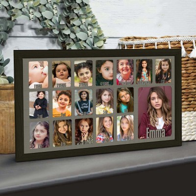 Personalized 3D K-12 School Years Photo Frame Display Back to School Gifts