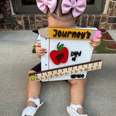 Personalized Interchangeable Back to School Sign Kit