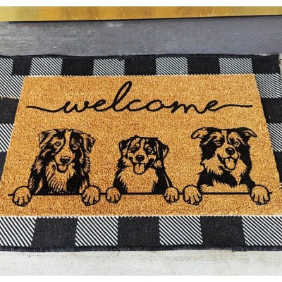 Personalized Dog Cat Pet Welcome Door Mat Housewarming New Home Gift