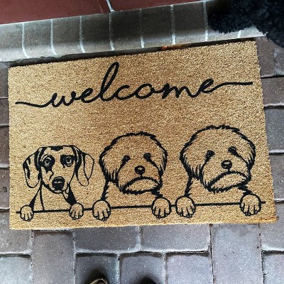 Personalized Dog Cat Pet Welcome Door Mat Housewarming New Home Gift