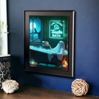 Halloween Gothic Vintage Bathroom Decor Wall Art Poster