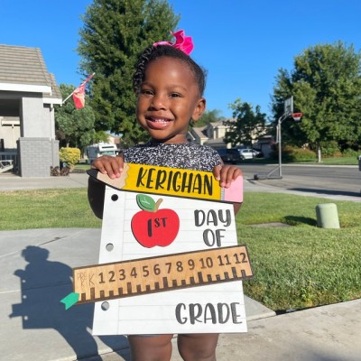 Personalized First/Last Day of School Sign Back to School Prop Board Milestone For Kids Gift