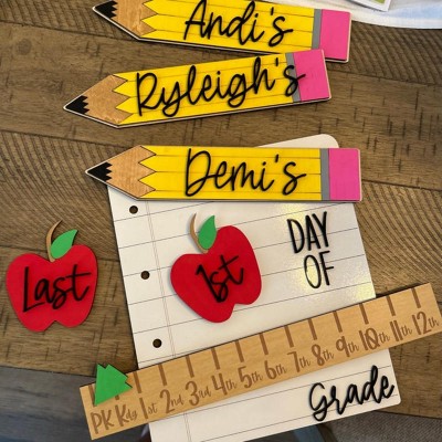 Personalized Interchangeable Back to School Sign Kit