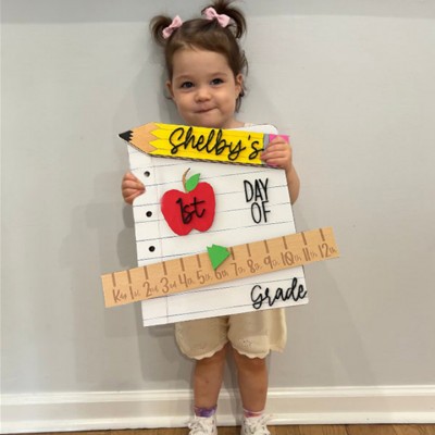 Personalized Interchangeable Back to School Sign Kit