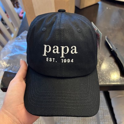 Custom Embroidered Papa Cap For Father's Day Gift