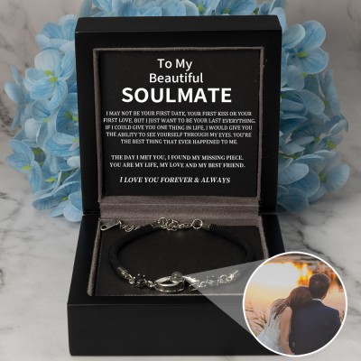 Personalized Photo Projection Bracelet Valentine's Day Anniversary Gift Ideas For Soulmate