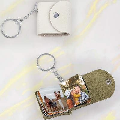 Personalized Mini Album Keychain with Photos Inside For Christmas Gift Ideas